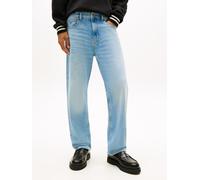 Straight-Jeans TOMMY JEANS "OTIS REGULAR", Herren, Gr. 32, Länge 32, denim light, Denim/Jeans, Obermaterial: 99% Baumwolle, 1% Elasthan, unifarben, regular fit lang, Jeans Straight-Jeans, Regular fit