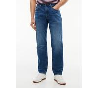 Straight-Jeans TOMMY JEANS "RYAN SLIM STRAIGHT", Herren, Gr. 31, Länge 34, blau (denim schwarz), Denim/Jeans, Obermaterial: 99% Baumwolle, 1% Elasthan, unifarben, slim fit lang, Jeans Straight-Jeans,