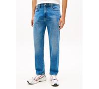Straight-Jeans TOMMY JEANS "SONNY REGULAR", Herren, Gr. 33, Länge 34, denim medium, Denim/Jeans, Obermaterial: 99% Baumwolle, 1% Elasthan, unifarben, regular fit lang, Jeans Straight-Jeans, Regular fi