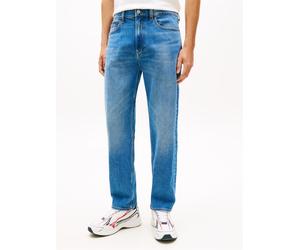 Straight-Jeans TOMMY JEANS "SONNY REGULAR", Herren, Gr. 36, Länge 36, blau (denim medium), Denim/Jeans, Obermaterial: 99% Baumwolle, 1% Elasthan, unifarben, regular fit lang, Jeans Straight-Jeans, Reg