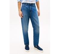 Straight-Jeans TOMMY JEANS "SONNY REGULAR TAPERED", Herren, Gr. 33, Länge 30, denim schwarz, Denim/Jeans, Obermaterial: 100% Baumwolle, unifarben, regular fit lang, Jeans Straight-Jeans, Regular fit m