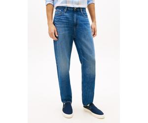 Straight-Jeans TOMMY JEANS "SONNY REGULAR TAPERED", Herren, Gr. 34, Länge 30, denim schwarz, Denim/Jeans, Obermaterial: 100% Baumwolle, unifarben, regular fit lang, Jeans Straight-Jeans, Regular fit m