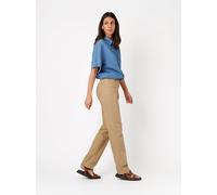 Straight-Jeans TONI "Honey", Damen, Gr. 46K, Kurz, braun (light braun 733), Denim/Jeans, Obermaterial: 88% Baumwolle CO. 10% Polyester PES. 2% Elasthan EL., unifarben, gerade normal, Jeans Straight-Je