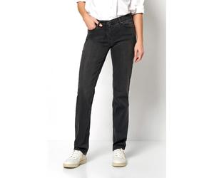 Straight-Jeans TONI "Perfect Shape Straight", Damen, Gr. 46, N-Gr, schwarz (anthracit used), Denim/Jeans, Obermaterial: 44% Lyocell, 30% Baumwolle, 23% Polyester, 3% Elasthan, straight fit, Jeans Stra