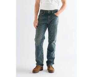 Straight-Jeans WRANGLER "Foundation", Herren, Gr. 34, Länge 34, river, Denim/Jeans, Obermaterial: 99% Baumwolle, 1% Elasthan, straight fit lang, Jeans Straight-Jeans, aus elastischer Baumwollmischung