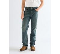 Straight-Jeans WRANGLER, Herren, Gr. 36, Länge 34, river, Denim/Jeans, Obermaterial: 99% Baumwolle, 1% Elasthan, straight fit lang, Jeans Straight-Jeans, aus elastischer Baumwollmischung (44449143-36)