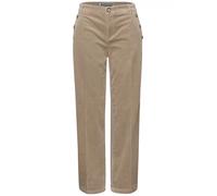 Cordhose STREET ONE, Damen, Gr. 42, Länge 30, flowing beige, Cord, Obermaterial: 97% Baumwolle, 3% Elasthan, unifarben, straight fit lang, Hosen, Straight Leg, Mid Waist (95214028-42) flowing beige