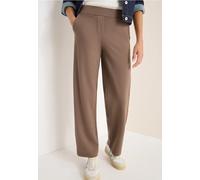 Cecil Jerseyhose NEELE Damen Gr. L (42) Länge 32 cocoa taupe High Waist 61% Viskose