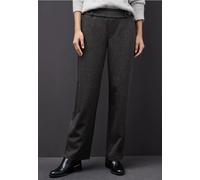 Stoffhose STREET ONE, Damen, Gr. 36, Länge 30, schwarz, Stoff, 68% Polyester, 26% Viskose, 3% Elasthan, 3% Polyamid, unifarben, comfort fit normal, Hosen Stoffhose, mit seitlichen Einschubtaschen (175