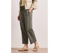 Street One Paperbag-Hose Damen dusky grün Größe 38 Länge 28 locker elastischer Bund knöchelfrei
