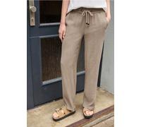Straight Leg Hose mit Crinkle Struktur