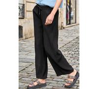 Street One Culotte Studio - satinierte Viskose (85% Viskose/15% Nylon) Schwarz Gr. 34 Länge 30