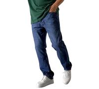 Straight Leg Jeans für Herren UK, Relaxed Fit Jeans für Herren, einfarbige Denim-Hose, normale Passform, gerades Bein, klassische, schwere Arbeitshose, Denim-Hose, Hip-Hop-Jeans, Streetwear,