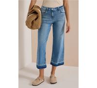 Straight-Jeans CECIL "Style Neele", Damen, Gr. 30, Länge 26, light blau washed, Denim/Jeans, Obermaterial: 71% Baumwolle, 27% Polyester, 2% Elasthan. Futter: 52% Polyester, 48% Baumwolle, unifarben, l