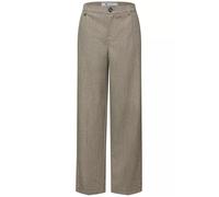 Stoffhose STREET ONE, Damen, Gr. 44, Länge 30, cotton beige, Stoff, 68% Polyester, 30% Viskose, 2% Elasthan, unifarben, comfort fit knöchellang, Hosen Stoffhose, Middle Waist (93775108-44) cotton beig