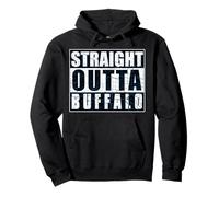 Straight Outta Buffalo im Vintage-Look Pullover Hoodie