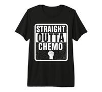 Straight Outta Chemo Therapie Beat Cancer Survivor Männer Frauen Premium T-Shirt