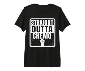 Straight Outta Chemo Therapie Beat Cancer Survivor Männer Frauen Premium T-Shirt