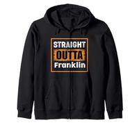 Straight Outta Franklin, Tennessee, USA, Retro-Distressed-Humor Kapuzenjacke