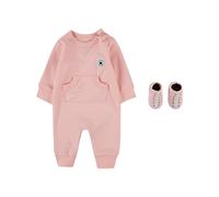Strampler CONVERSE "LIL CHUCK COVERALL W/ SOCK BOOTIE S", Jungen, Gr. 74 (9), N-Gr, rosa (rosé), Obermaterial: 58% Baumwolle, 38% Polyester, 4% Elasthan, Overalls, für Babys (57241533-74) rosé
