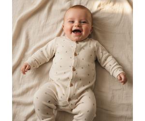 Strampler Green Leaves - Little Farm | Little Dutch - 56