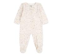 Strampler HUGGIES BABYWEAR "HUGG FOOTED COVERALL", Jungen, Gr. 2 (62), N-Gr, rosa (huggies crystal pink), Sweatware, Obermaterial: 100% Baumwolle, gemustert, lang, Rundhals, angesetztes Bündchen, Over