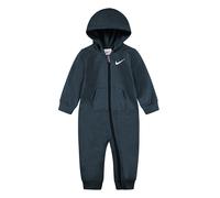 Strampler NIKE SPORTSWEAR "ESSENTIALS HOODED COVERALL" Gr. 56, midnight navy, Overalls, Kinder, 56, N-Gr, Obermaterial: 60% Baumwolle, 40% Polyester, mit Kapuze, unifarbenes Design, aus Baumwolle und 