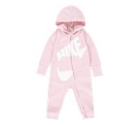 Strampler NIKE SPORTSWEAR "NKN SUSTAINABLE COVERALL", Jungen, Gr. 68 (6), N-Gr, pink foam, Sweatware, Obermaterial: 100% Polyester, angesetztes Bündchen, Overalls, für Babys, mit Kapuze, mit Känguruta
