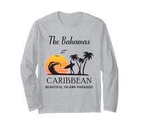 Strand Die Bahamas Nassau Urlaub Karibik Tropischer Sommer Langarmshirt