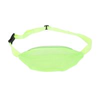 Strand-Gürteltasche aus Mesh, atmungsaktiv, wasserfest, Muscheltasche, Verstellbarer Gürtel, Strandtasche, tragbar, leicht, Sport-Hüfttasche für Reisen im Freien (Fluoreszierendes Grün)