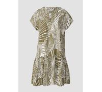 Strand-Kleid mit Palmen-Print 38 olive|weiß 6010607.8598.38