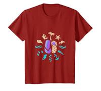 Strand Sommer Urlaub in Flip Flops Sonne Meer Grafik T-Shirt