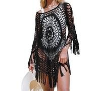 Strandabdeckung, -Badeanzug mit Fransen am Saum - Sexy Häkeln gräbt Kleidung aus dem des Sommer-Badeanzugs von -ups des Bikinis