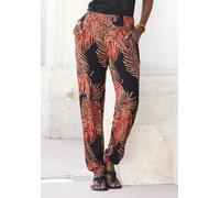 Strandhose LASCANA Gr. 34, N-Gr, braun (braun, orange) Damen Hosen (12204460-34) braun, orange