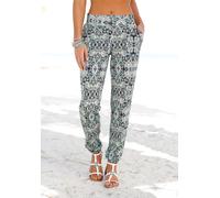 Strandhose LASCANA Gr. 36, N-Gr, blau (marine, bedruckt) Damen Hosen (618233-36) marine, bedruckt