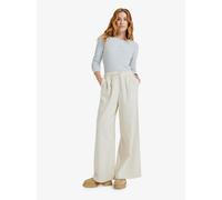 Strandhose ROXY "LEKEITIO BREAK MID PANT", Damen, Gr. XL (42), N-Gr, parchment, Web, Obermaterial: 55% Leinen, 45% Viskose, Hosen Strandhose (96367745-XL) parchment
