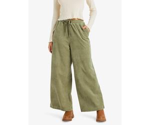 Strandhose ROXY "LEKEITIO PANT KNIT", Damen, Gr. L (40), N-Gr, oil grün, Obermaterial: 68% Baumwolle, 30% Polyester, 2% Elasthan, Hosen Strandhose (16211658-L) oil grün