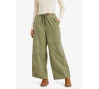 Strandhose ROXY "LEKEITIO PANT KNIT", Damen, Gr. XL (42), N-Gr, grün (oil grün), Obermaterial: 68% Baumwolle, 30% Polyester, 2% Elasthan, Hosen Strandhose (16211658-XL) oil grün