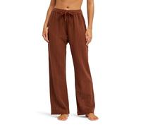 Strandhose ROXY "Mood Moving", Damen, Gr. XS, cappuccino, Obermaterial: 50% Walkfrottier, 50% Microfaser;, Hosen Strandhose (60305346-XS) cappuccino