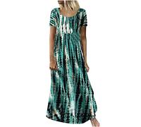 Strandkleid Damen Lang Sale Angebote Vintage Elegant Knielang Cocktail One-Shoulder Partykleid Sexy Bodycon Minikleid Club Kleid Ärmellos Strandkleid Einfarbig A-Linie Lose Kleid meine bestellun