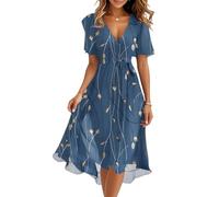 Strandkleid Damen Luftig Mit Gürtel Chiffonkleid Schnürung Sommerkleidung Elegant Sommerkleid Lang Strickkleid Multiway Kleid Italienische Kleider Infinity Schicke Sommerkleider Salbeigrün