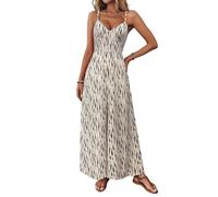 Strandkleid Damen Luftige Italienische Sommerkleider Maxikleid Damen Elegant Cover Up Strandkleid Blusenkleid Sommer Tunikakleid Sommer Lang Damenkleider Elegant Kleid Floral Dress 70Er Jahre Outfit
