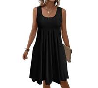 Strandkleid Damen Sommerkleid Boho Schwarzes Langes Kleid Maternity Dress Strandkleid Damen Luftig Abendkleider Große Größen Cocktailkleid A-Linie Set Outfit Sommer Sommerkleid Viskose