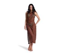 Strandkleid ROXY "Playa Mood", Damen, Gr. S, braun (cappuccino), Obermaterial: 50% Baumwolle, 50% Polyester., Kleider Strandkleid (12550753-S) cappuccino