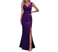 Strandkleider Sale Sommerkleider Lang Sale Sommerkleid Damen Große Größen Ärmelloses, Plissiertes, Mit Und Samt Umwickeltes --Minikleid Für Damen Pullover Damen V Ausschnitt Sexy Kleidung Damen Sale