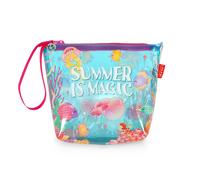 Legami - Strandtasche für Damen, Pochette mit Reißverschluss und seitlicher Schlaufe, Badeanzug- und Strandzubehörtasche, Strandtasche, ideal für Mädchen und Frauen, 20 x 16 cm
