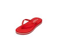 Strandschuh MARC O'POLO "aus recyceltem Polyester", Damen, Gr. 39, bright rot, Obermaterial: 100% TPE, unifarben, Schuhe Strandschuh (75649547-39) bright rot