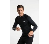 Strandshirt QUIKSILVER "EVERYDAY UPF50 LS", Jungen, Gr. XXL, schwarz navy, Jersey, Obermaterial: 84% Polyester, 16% Elasthan, normal, Rundhals, Shirts, Kurzarm-Design, aus Jersey-Material, mit Rundhal