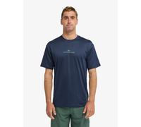 Strandshirt QUIKSILVER "NOMAD SURF TEE SHORT SLEEVE", Herren, Gr. M, schwarz navy, Jersey, Obermaterial: 92% Polyester, 8% Elasthan, unifarben, Basic hüftbedeckend, Rundhals, Shirts, kurze Ärmel, für 