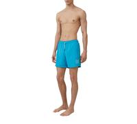 Strandshorts S.OLIVER, Herren, Gr. S, N-Gr, grün (petrol), Obermaterial: 100% Polyester, bedruckt, regular fit ca. Mitte Oberschenkel, Hosen Strandshorts, Sommerhose mit elastischem Bund (14852908-S)